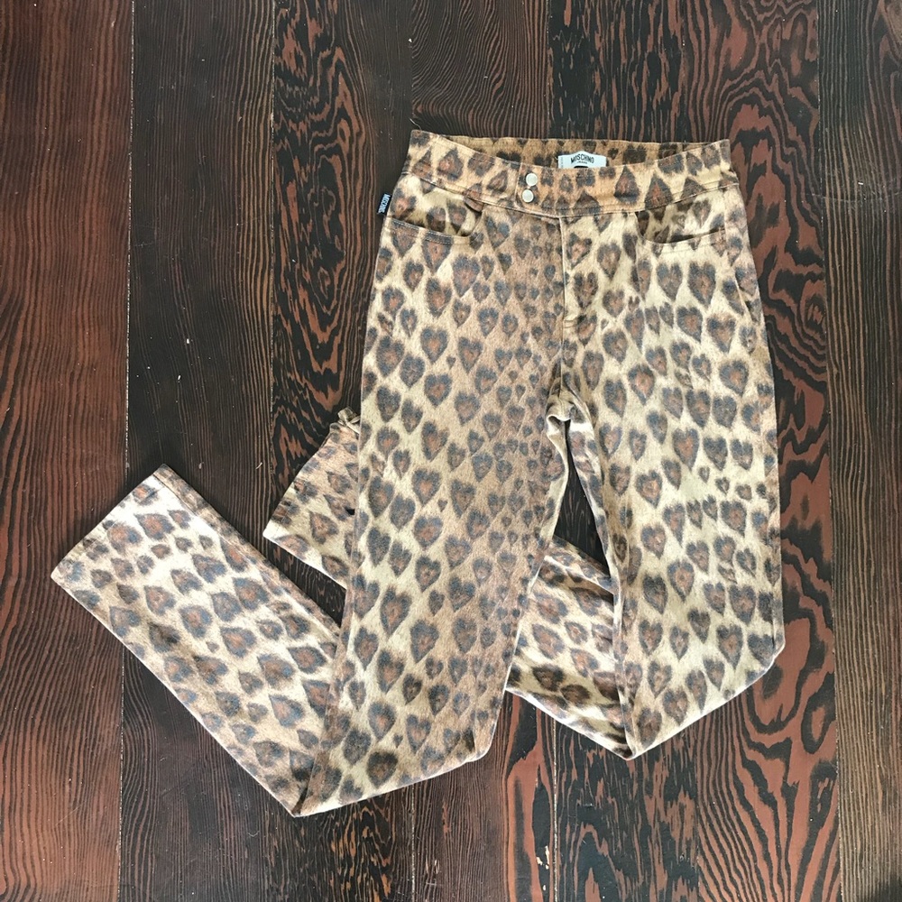 Moschino Cheetah Print Pants